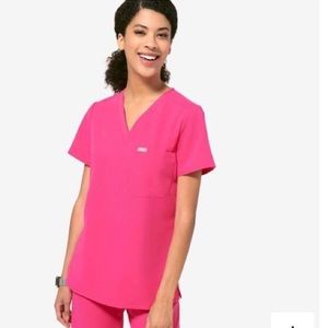 Figs Hot Pink Catarina Top S